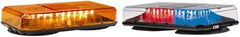 Federal Signal Emergency - Class 1 Joules, Variable Flash Rate, Magnetic Mount Emergency Mini-Lightbar Assembly - Powered by 12 to 24 VDC, Amber & Clear - All Tool & Supply