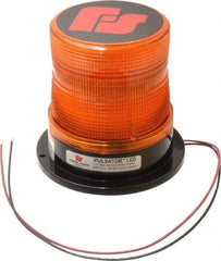 Federal Signal Emergency - Class II Candelas, Variable Flash Rate, Permanent Mount Emergency LED Beacon Light Assembly - Powered by 12 to 24 Volts, Amber - All Tool & Supply