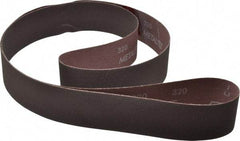 Norton - 2" Wide x 72" OAL, 320 Grit, Aluminum Oxide Abrasive Belt - Aluminum Oxide, Extra Fine, Coated, X Weighted Cloth Backing, Series R228 - All Tool & Supply