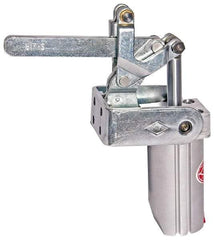 De-Sta-Co - 4,000 Lb Inner Hold Capacity, Vert Mount, Air Power Hold-Down Toggle Clamp - 1/4 NPT Port, 145 Max psi, 91° Bar Opening, 106.68mm Height Under Bar - All Tool & Supply