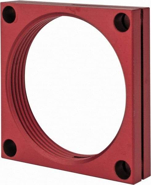 De-Sta-Co - 2-1/4 - 12 Thread, 0.28" Mounting Hole, Aluminum Clamp Mounting Block - 1/2" Thick x 2-1/2" Long x 2-1/2" Wide - All Tool & Supply