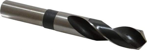 Hertel - 27/32" Drill, 118° Point, High Speed Steel Silver Deming & Reduced Shank Drill Bit - Oxide Finish, 6" OAL, Straight Shank, 3" Flute Length - All Tool & Supply