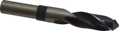 Hertel - 7/8" Drill, 118° Point, High Speed Steel Silver Deming & Reduced Shank Drill Bit - Oxide Finish, 6" OAL, Straight Shank, 3" Flute Length - All Tool & Supply