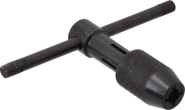 Cle-Line - #12 to 1/2" Tap Capacity, T Handle Tap Wrench - 3-5/8" Overall Length - Exact Industrial Supply