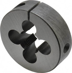 Cle-Line - 5/8-18 UNF Thread, 2" Outside Diam Carbon Steel Round Die - 5/8" Thick, Right Hand Thread, Adjustable - Exact Industrial Supply