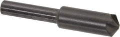 Hertel - 3/8" Head Diam, 1/4" Shank Diam, 4 Flute 120° High Speed Steel Countersink - 1-3/4" OAL, Straight Shank - All Tool & Supply