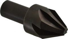 Hertel - 1-1/4" Head Diam, 3/4" Shank Diam, 6 Flute 60° High Speed Steel Countersink - All Tool & Supply