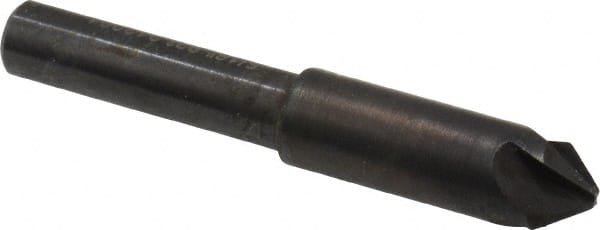 Hertel - 5/16" Head Diam, 1/4" Shank Diam, 4 Flute 82° High Speed Steel Countersink - All Tool & Supply