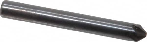 Hertel - 3/16" Head Diam, 3/16" Shank Diam, 6 Flute 82° High Speed Steel Countersink - All Tool & Supply