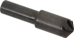 Hertel - 1/2" Head Diam, 3/8" Shank Diam, 6 Flute 120° High Speed Steel Countersink - All Tool & Supply