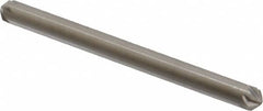 Hertel - 1/8" Head Diam, 1/8" Shank Diam, 6 Flute 100° High Speed Steel Countersink - All Tool & Supply