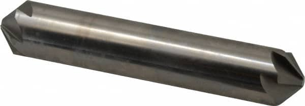 Hertel - 5/8" Head Diam, 5/8" Shank Diam, 6 Flute 100° High Speed Steel Countersink - All Tool & Supply