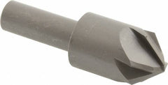 Hertel - 7/8" Head Diam, 1/2" Shank Diam, 6 Flute 90° High Speed Steel Countersink - All Tool & Supply