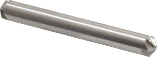 Hertel - 1/4" Head Diam, 1/4" Shank Diam, 6 Flute 120° High Speed Steel Countersink - 2" OAL, Straight Shank - All Tool & Supply