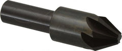 Hertel - 3/4" Head Diam, 1/2" Shank Diam, 6 Flute 60° High Speed Steel Countersink - All Tool & Supply