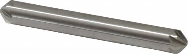 Hertel - 1/4" Head Diam, 1/4" Shank Diam, 6 Flute 100° High Speed Steel Countersink - All Tool & Supply