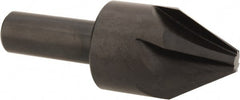 Hertel - 1" Head Diam, 1/2" Shank Diam, 6 Flute 60° High Speed Steel Countersink - All Tool & Supply