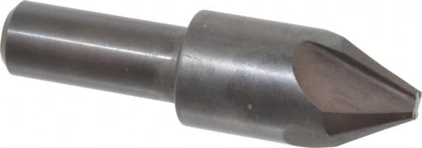 Hertel - 3/4" Head Diam, 1/2" Shank Diam, 4 Flute 60° High Speed Steel Countersink - All Tool & Supply