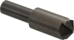 Hertel - 3/4" Head Diam, 1/2" Shank Diam, 4 Flute 120° High Speed Steel Countersink - 2-11/16" OAL, Straight Shank - All Tool & Supply