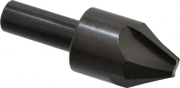 Hertel - 1" Head Diam, 1/2" Shank Diam, 4 Flute 60° High Speed Steel Countersink - All Tool & Supply