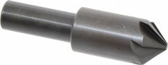 Hertel - 3/4" Head Diam, 1/2" Shank Diam, 6 Flute 90° High Speed Steel Countersink - All Tool & Supply