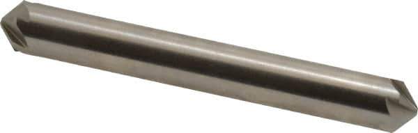 Hertel - 5/16" Head Diam, 5/16" Shank Diam, 6 Flute 100° High Speed Steel Countersink - 2-1/2" OAL, Straight Shank - All Tool & Supply