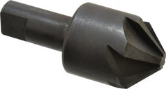 Hertel - 1-1/2" Head Diam, 3/4" Shank Diam, 6 Flute 90° High Speed Steel Countersink - All Tool & Supply