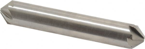 Hertel - 1/2" Head Diam, 1/2" Shank Diam, 6 Flute 90° High Speed Steel Countersink - All Tool & Supply