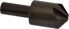 Hertel - 1" Head Diam, 1/2" Shank Diam, 6 Flute 100° High Speed Steel Countersink - 2-3/4" OAL, Straight Shank - All Tool & Supply