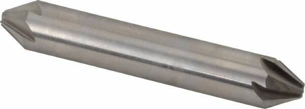 Hertel - 1/2" Head Diam, 1/2" Shank Diam, 6 Flute 60° High Speed Steel Countersink - All Tool & Supply