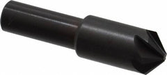 Hertel - 1/2" Head Diam, 3/8" Shank Diam, 6 Flute 100° High Speed Steel Countersink - All Tool & Supply