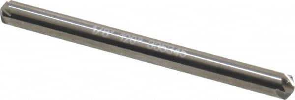 Hertel - 1/8" Head Diam, 1/8" Shank Diam, 6 Flute 120° Solid Carbide Countersink - All Tool & Supply