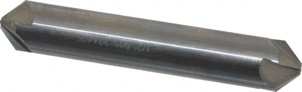 Hertel - 1/2" Head Diam, 1/2" Shank Diam, 4 Flute 90° Solid Carbide Countersink - All Tool & Supply