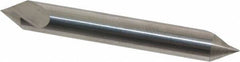 Hertel - 1/4" Head Diam, 1/4" Shank Diam, 1 Flute 60° Solid Carbide Countersink - 2" OAL, Straight Shank - All Tool & Supply