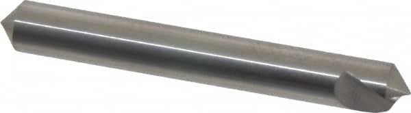 Hertel - 1/4" Head Diam, 1/4" Shank Diam, 1 Flute 100° Solid Carbide Countersink - All Tool & Supply