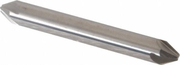 Hertel - 1/4" Head Diam, 1/4" Shank Diam, 4 Flute 60° Solid Carbide Countersink - All Tool & Supply