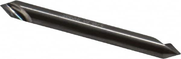 Hertel - 3/16" Head Diam, 3/16" Shank Diam, 1 Flute 60° Solid Carbide Countersink - All Tool & Supply