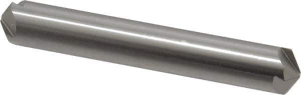 Hertel - 3/8" Head Diam, 3/8" Shank Diam, 4 Flute 120° High Speed Steel Countersink - 2-1/2" OAL, Straight Shank - All Tool & Supply