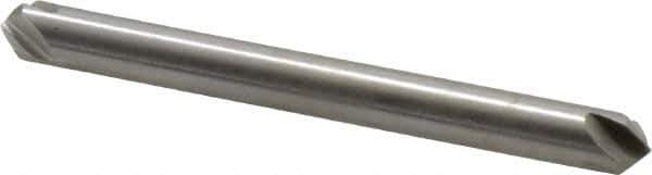 Hertel - 3/16" Head Diam, 3/16" Shank Diam, 4 Flute 90° High Speed Steel Countersink - 1-7/8" OAL, Straight Shank - All Tool & Supply