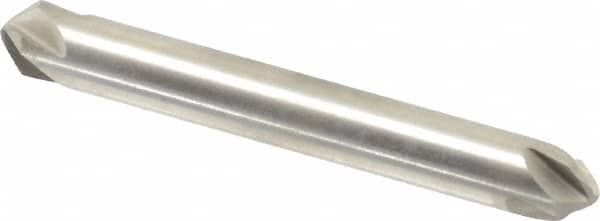 Hertel - 1/4" Head Diam, 1/4" Shank Diam, 4 Flute 90° High Speed Steel Countersink - All Tool & Supply