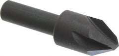 Hertel - 5/8" Head Diam, 3/8" Shank Diam, 4 Flute 60° High Speed Steel Countersink - All Tool & Supply