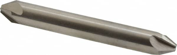 Hertel - 1/4" Head Diam, 1/4" Shank Diam, 4 Flute 60° High Speed Steel Countersink - All Tool & Supply