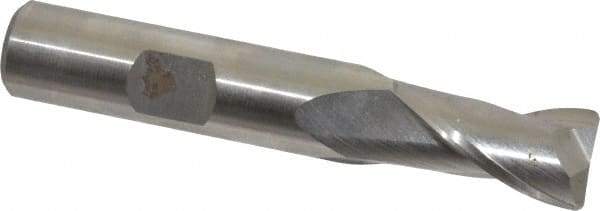 Hertel - 1/2", 2 Flute, Cobalt, 0.045" Corner Radius End Mill - 3" OAL, Right Hand Flute, 1" LOC, Right Hand Cut - All Tool & Supply