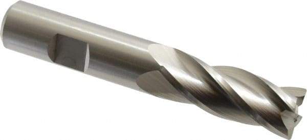 Hertel - 5/8", 4 Flute, Cobalt, 0.03" Corner Radius End Mill - 3-3/4" OAL, Right Hand Flute, 1-5/8" LOC, Right Hand Cut - All Tool & Supply