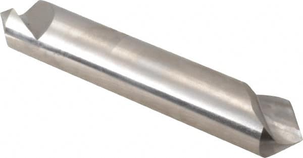 Hertel - 1/2" Head Diam, 1/2" Shank Diam, 1 Flute 100° High Speed Steel Countersink - All Tool & Supply