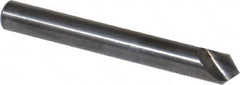 Hertel - 1/4" Head Diam, 1/4" Shank Diam, 1 Flute 90° High Speed Steel Countersink - All Tool & Supply