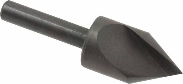 Hertel - 5/8" Head Diam, 1/4" Shank Diam, 1 Flute 60° High Speed Steel Countersink - All Tool & Supply