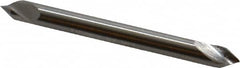 Hertel - 1/8" Head Diam, 1/8" Shank Diam, 1 Flute 60° High Speed Steel Countersink - All Tool & Supply