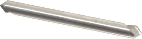 Hertel - 3/16" Head Diam, 3/16" Shank Diam, 1 Flute 90° High Speed Steel Countersink - 1-7/8" OAL, Straight Shank - All Tool & Supply