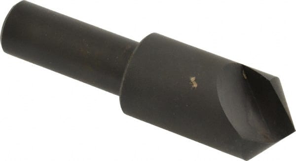 Hertel - 3/4" Head Diam, 1/2" Shank Diam, 1 Flute 100° High Speed Steel Countersink - All Tool & Supply